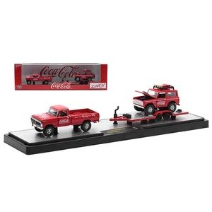 NIB M2 Machines 1:64 Coca-Cola Hauler 1972 Ford F-250 Explorer 4x4 Ford bronco